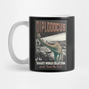 Diplodocus Retro Art - The Biggest World Collection / Giant From The Past Mug